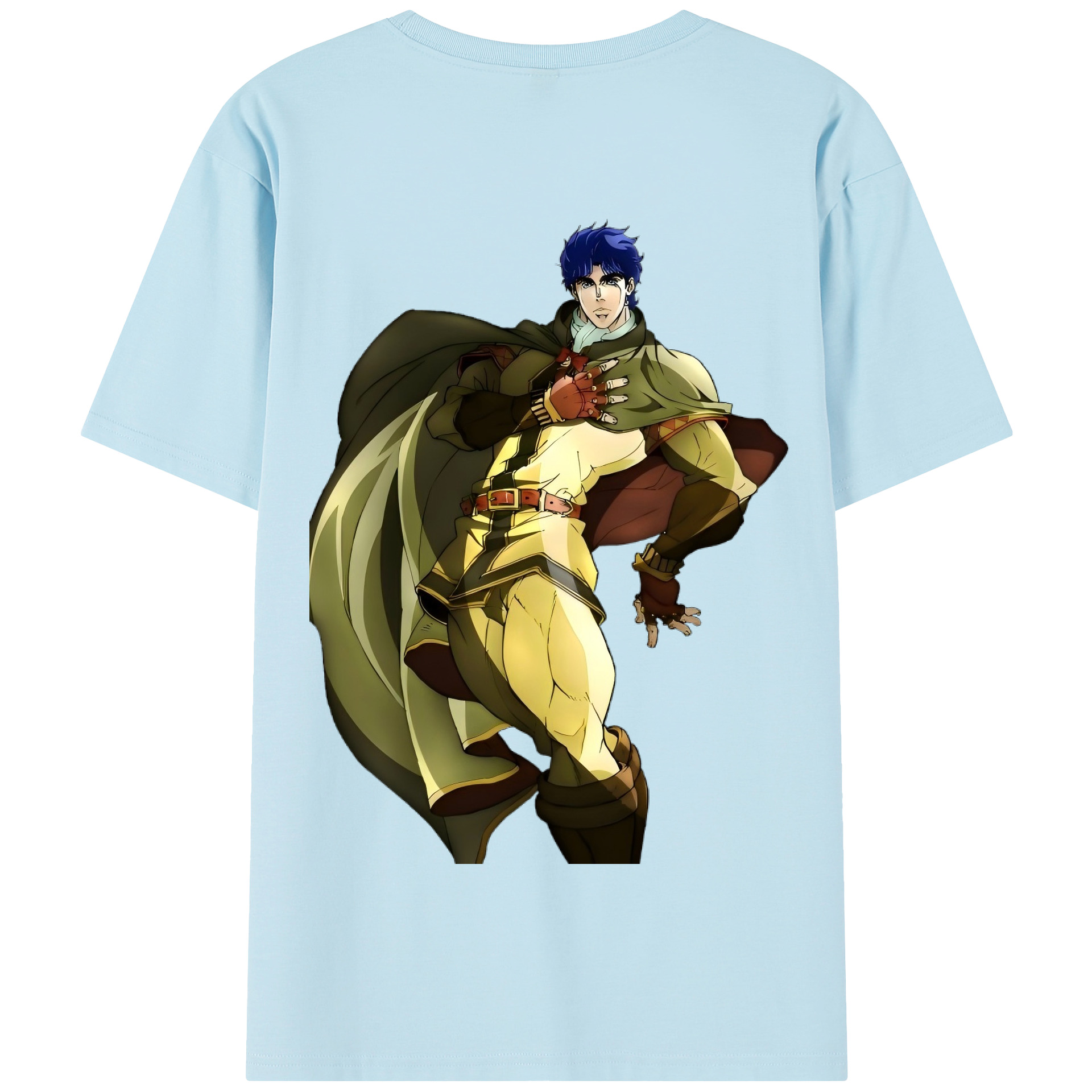 （画像用） ジョジョの奇妙な冒険 /ジョナサン?ジョースター JoJo's Bizarre Adventure Jonathan Joestar 綿100％半袖Tシャツ（背面プリント）